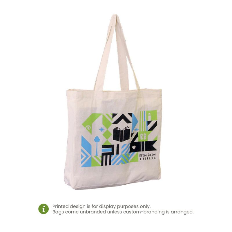 Ecobags Natural Calico Tote Bag with Gusset