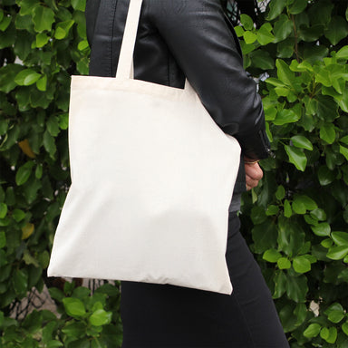 Natural Calico Cotton Reusable Tote Bag