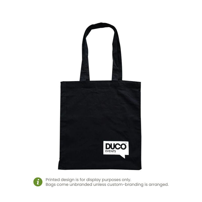 Ecobags Black Calico Promotional Bag