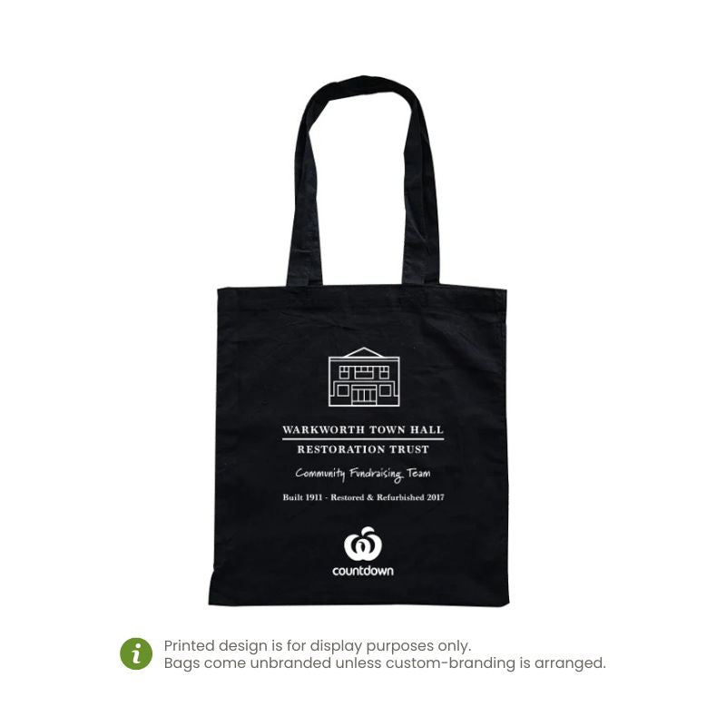 Ecobags Black Calico Promotional Bag