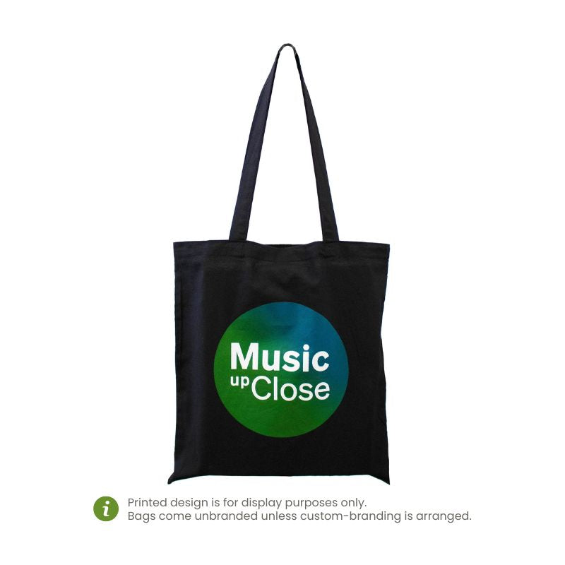 Ecobags Black Calico Promotional Bag