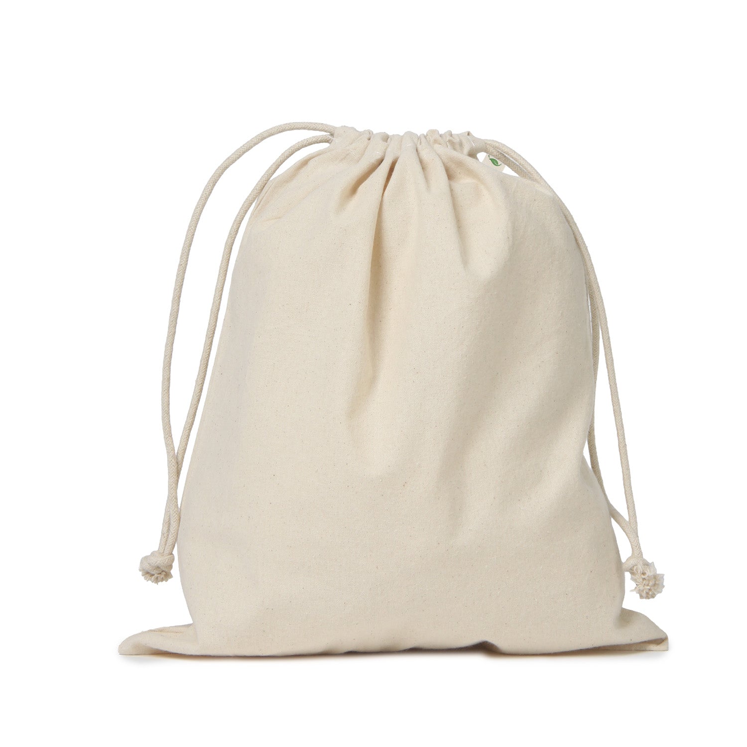 Ecobags Large Natural Calico Drawstring Bag