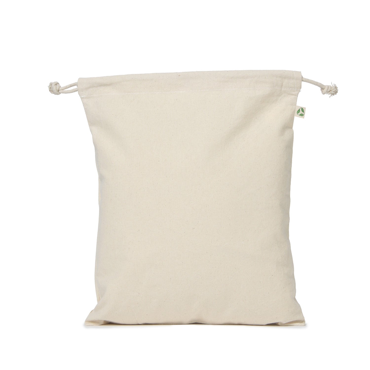 Ecobags Large Natural Calico Drawstring Bag