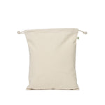 Calico cotton medium drawstring tote bag