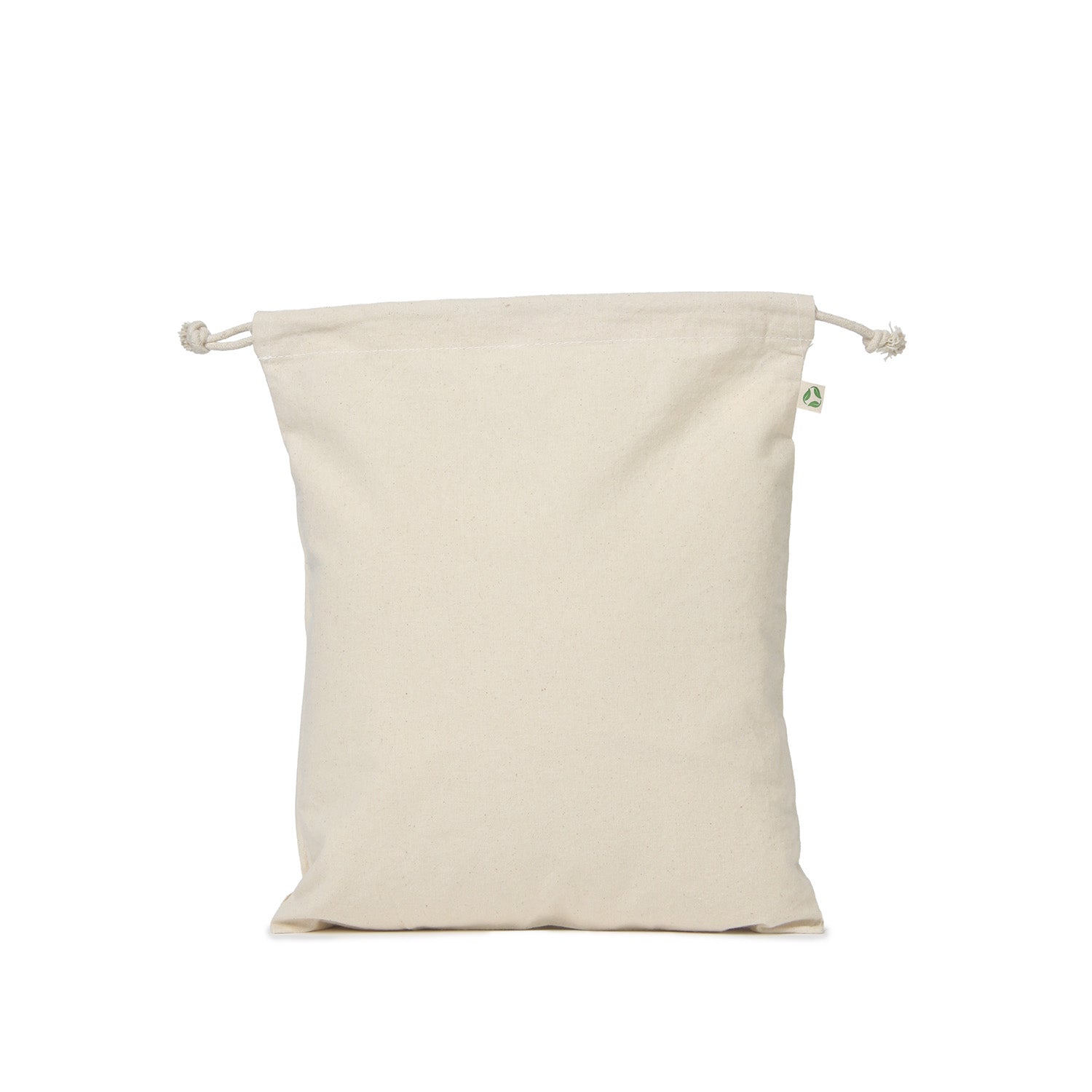 Calico cotton medium drawstring tote bag