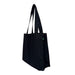 Certified Organic Canvas Black Tote Bag Side View