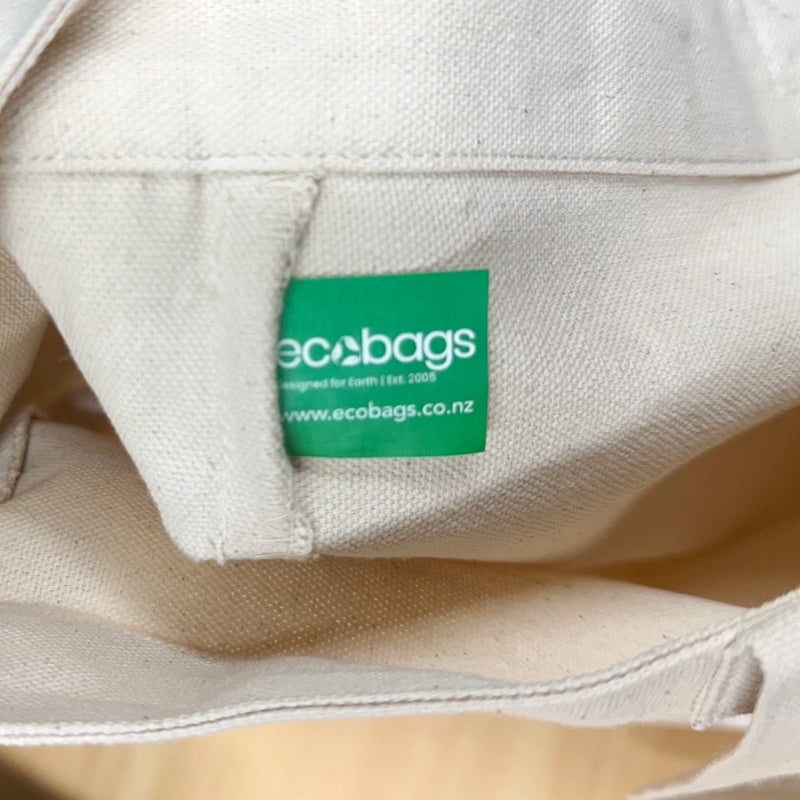 Canvas Beach Bag with Ecobags label