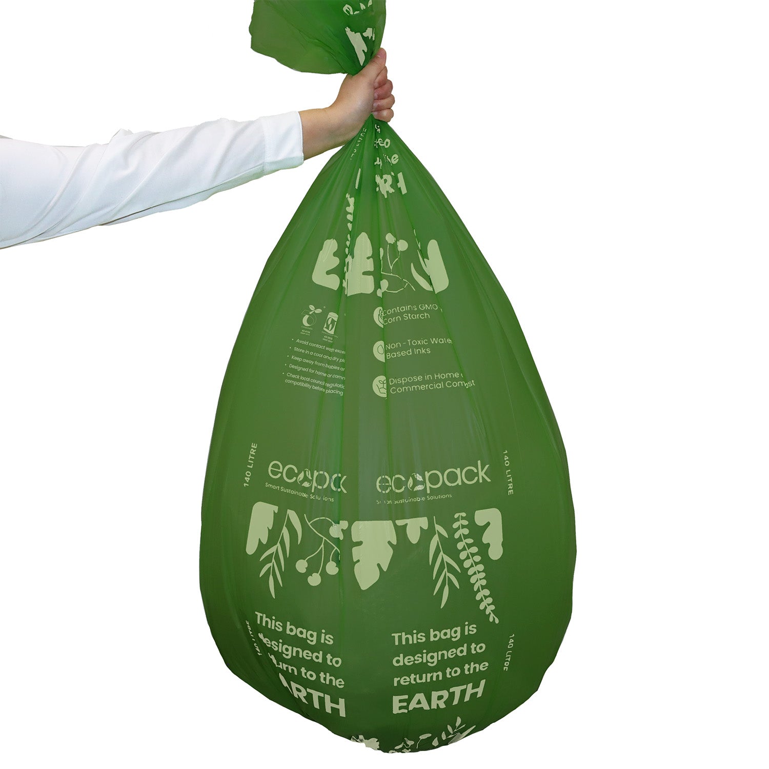 Ecopack 140 litres compostable wheelie bin liner