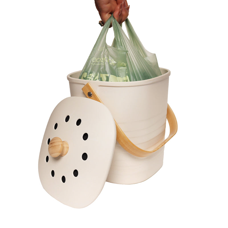 Ecopack 8L XS Green Compostable Caddy Liners (4 Rolls/120 Bags)
