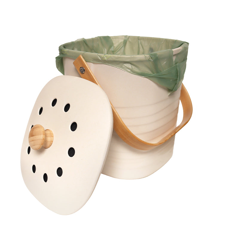 Ecopack 8L XS Green Compostable Caddy Liners (4 Rolls/120 Bags)