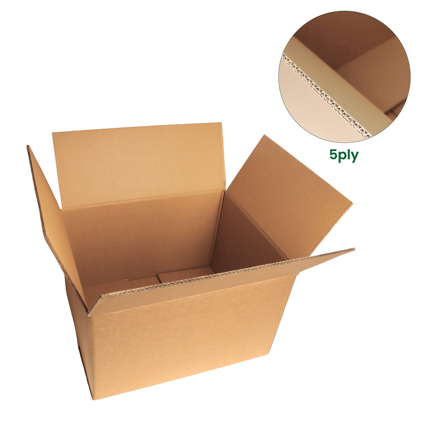 Extra Strong Tall Cardboard Cartons (1 Pack/5 Boxes)