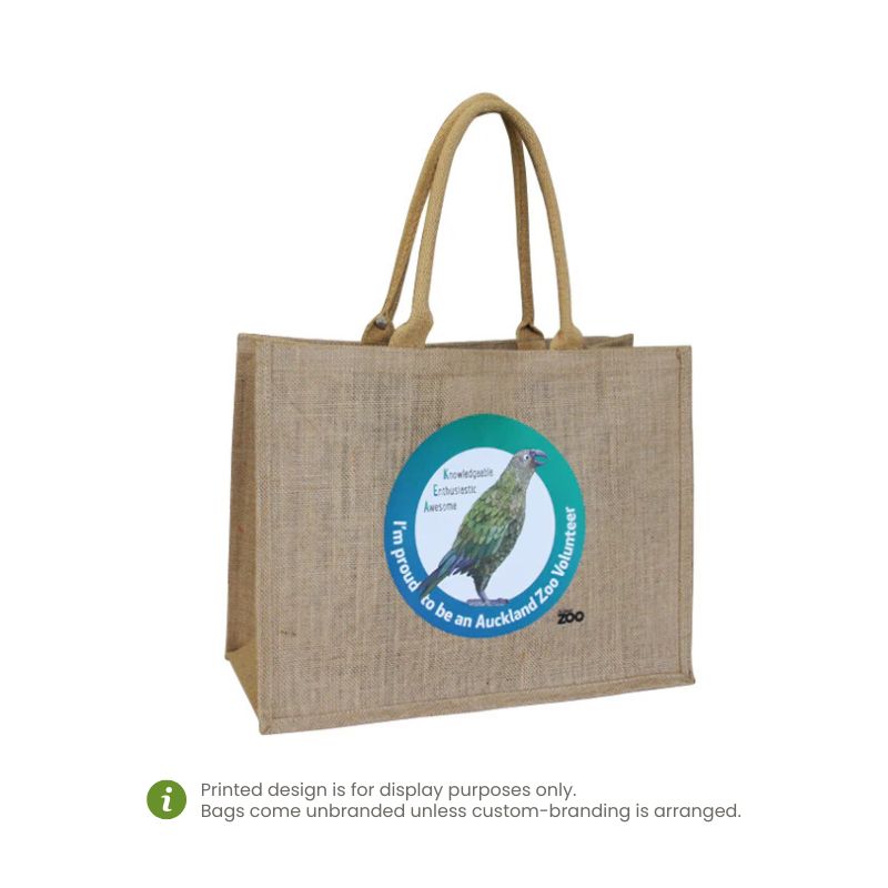 Ecobags Natural Jute Shopping Bag