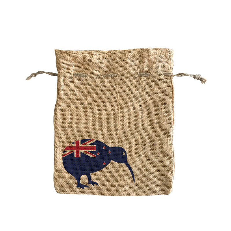 Ecobags Natural Jute Drawstring Bag