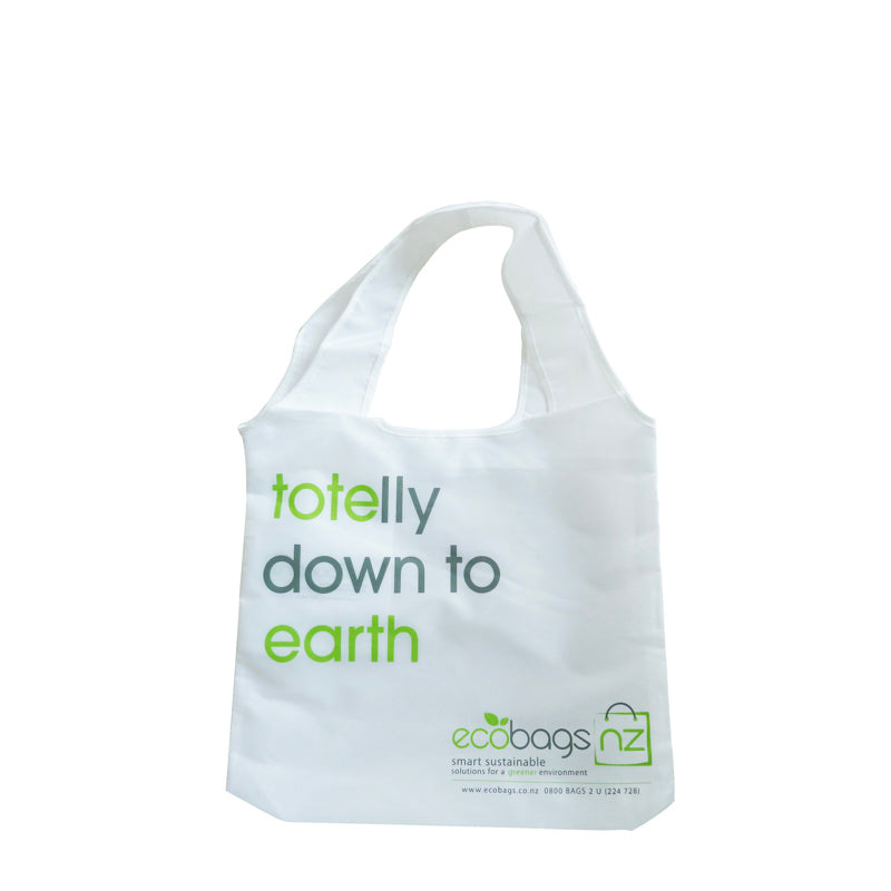 Ecobags Polyester 'Totelly Down to Earth' Fold-Away Bag — Ecobags NZ