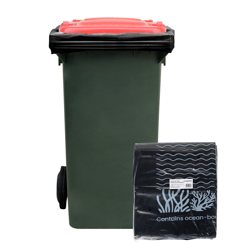 Ecopack 240L Recycled Plastic Wheelie Bin Liners (1 Pack/25 Bags)