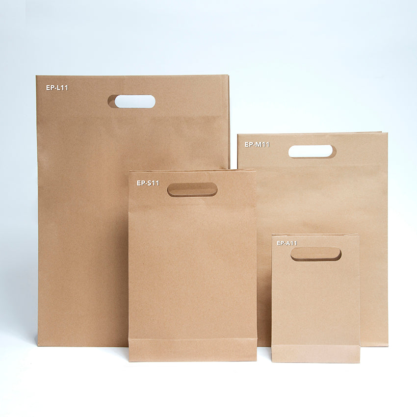 EP-A11 Small/Accessory Punched Out Handle Paper Bags - Set of 25