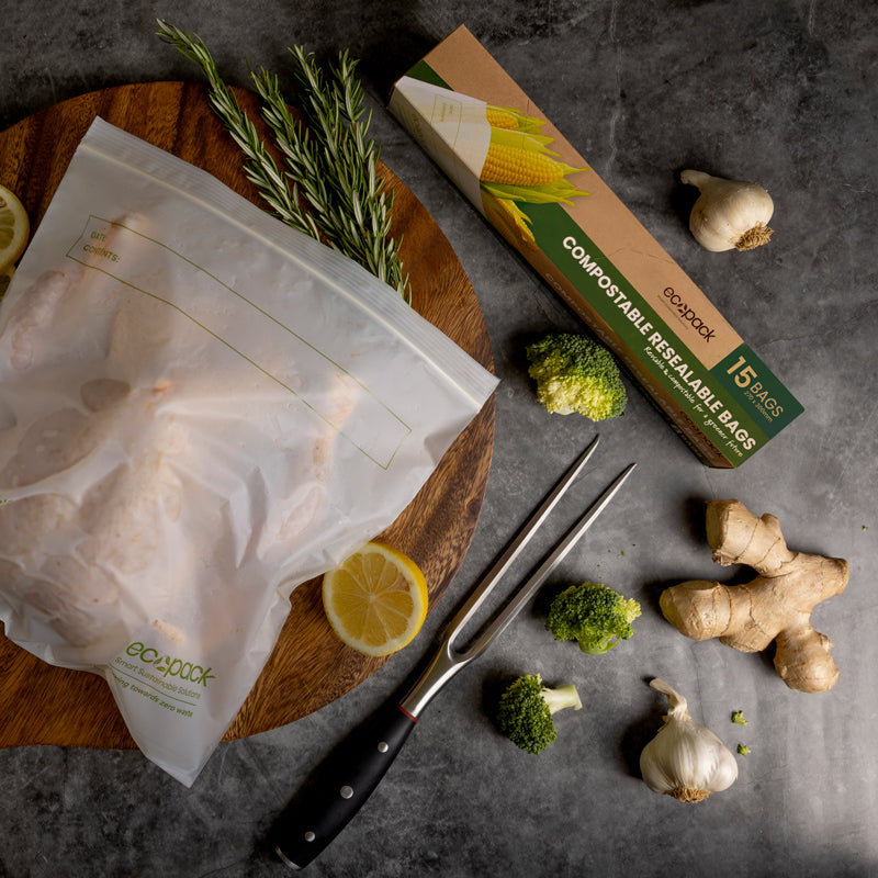 Compostable Resealable Storage Bag lifestyle