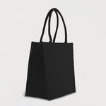 Ecobags Black Jute Reusable Grocery Bags Qurater View