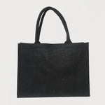 Ecobags Black Jute Reusable Shopping Bags