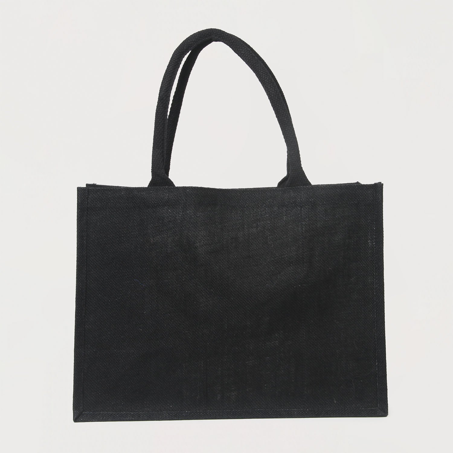 Ecobags Black Jute Reusable Shopping Bags