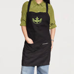 Ecobags Black Organic Cotton Canvas Cross Back Apron - Commonsense custom print