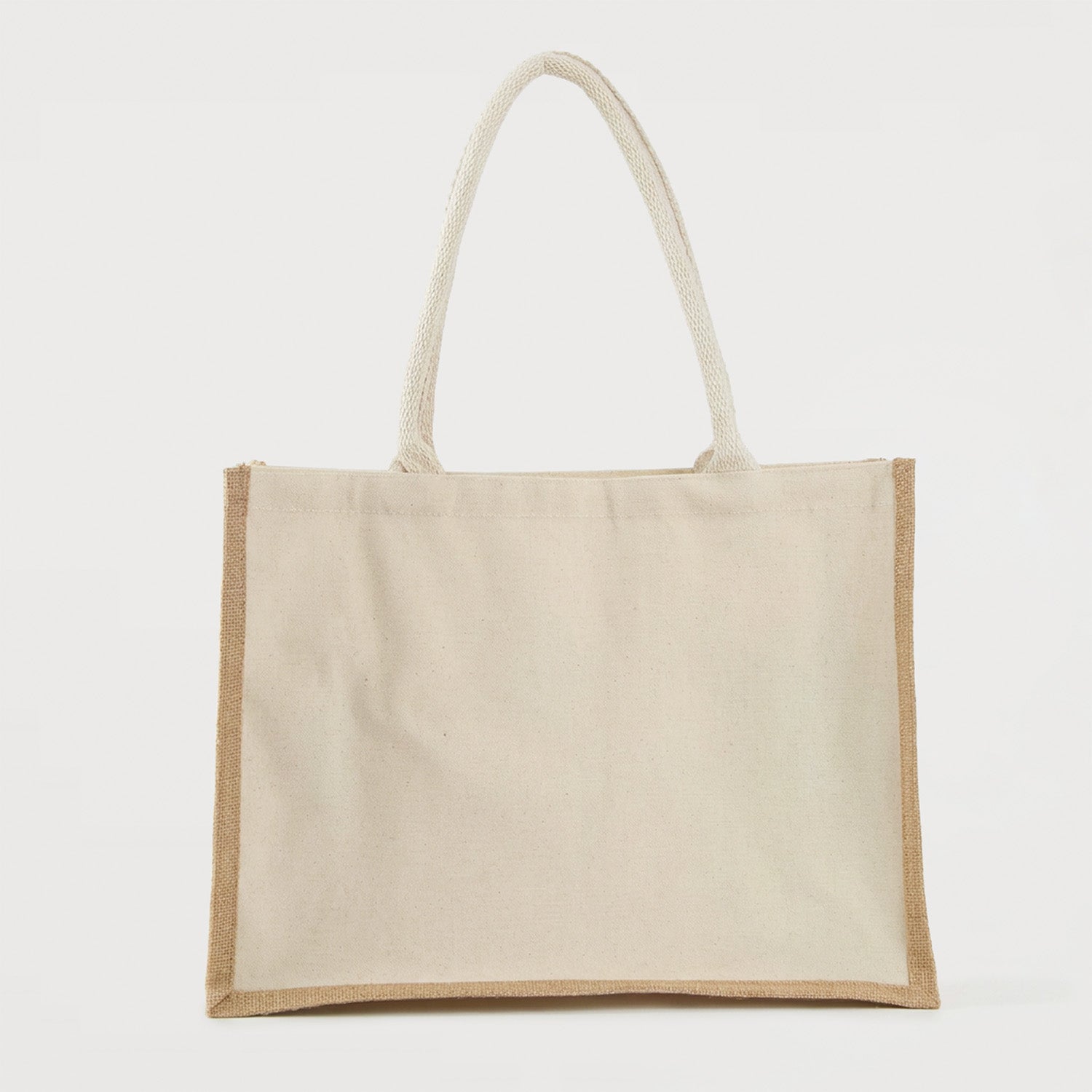 Ecobags Jute/Canvas Combo Tote Bags