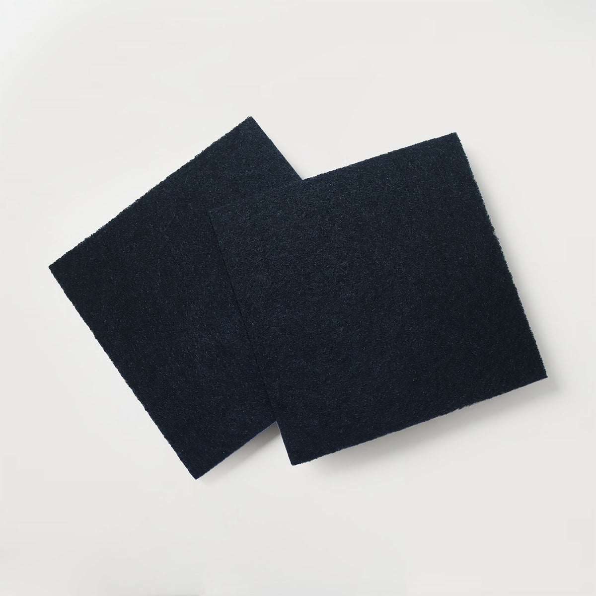 Two black Ecopack activated carbon charcoal filters for kitchen compost bins
