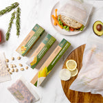 Ecopack compostable resealable bags bundle lifestyle shot