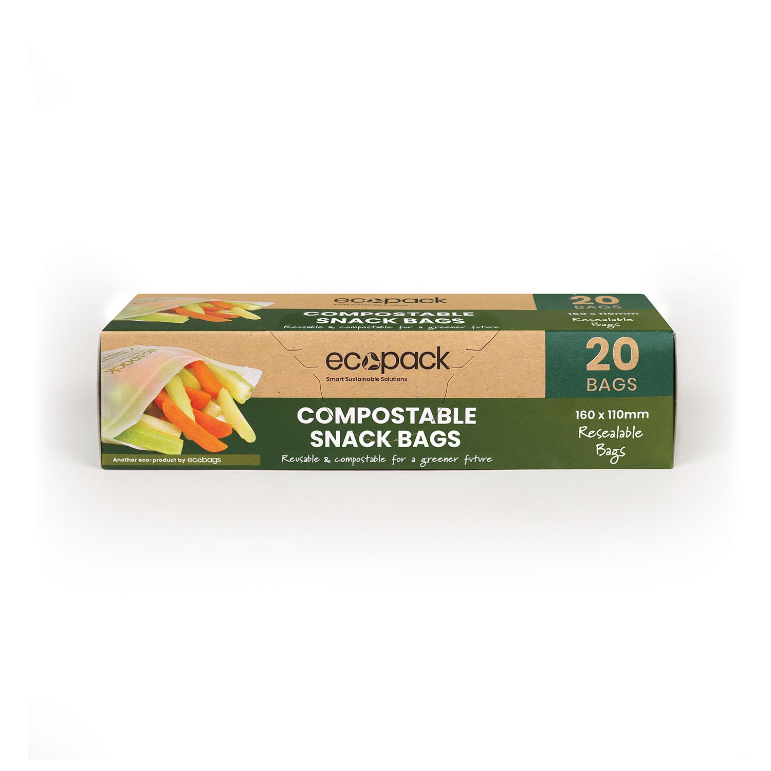 Ecopack Compostable Snack Bags Box