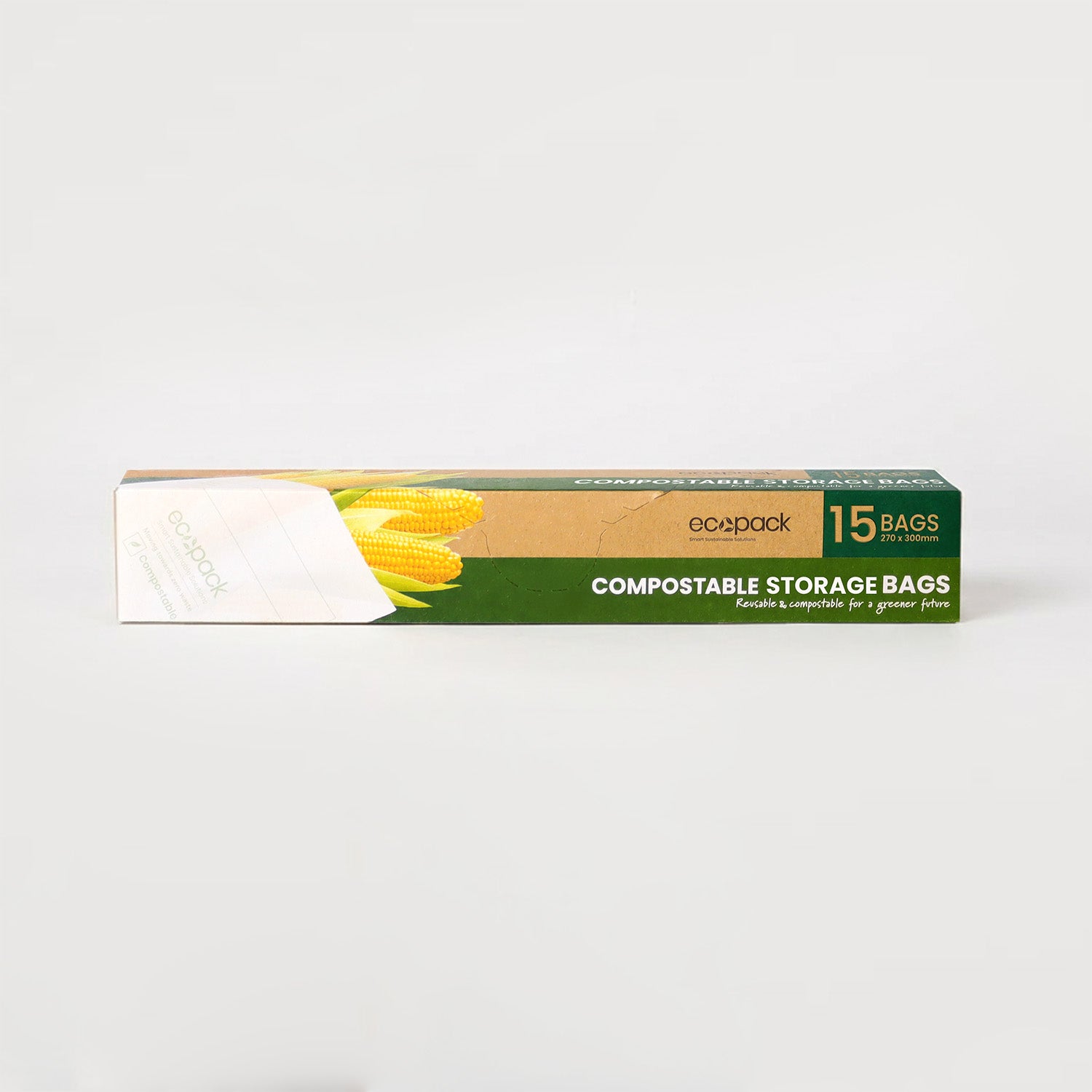 Ecopack compostable resleabale freezer bags