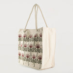 Ecobags Designer Reusable Shopping Bag Kiwiana Pohutukawa Quarter View
