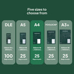 Different Ecopack Compostable Courier Bags Sizes (A4)