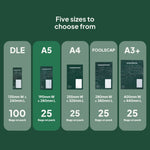Different Ecopack Compostable Courier Bags Sizes (A5)