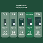 Different Ecopack Compostable Courier Bags Sizes (Foolscap)