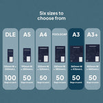 Different Ecopack Recycled Plastic Courier Bags Sizes (A3)