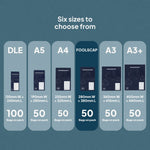 Different Ecopack Recycled Plastic Courier Bags Sizes (Foolscap)