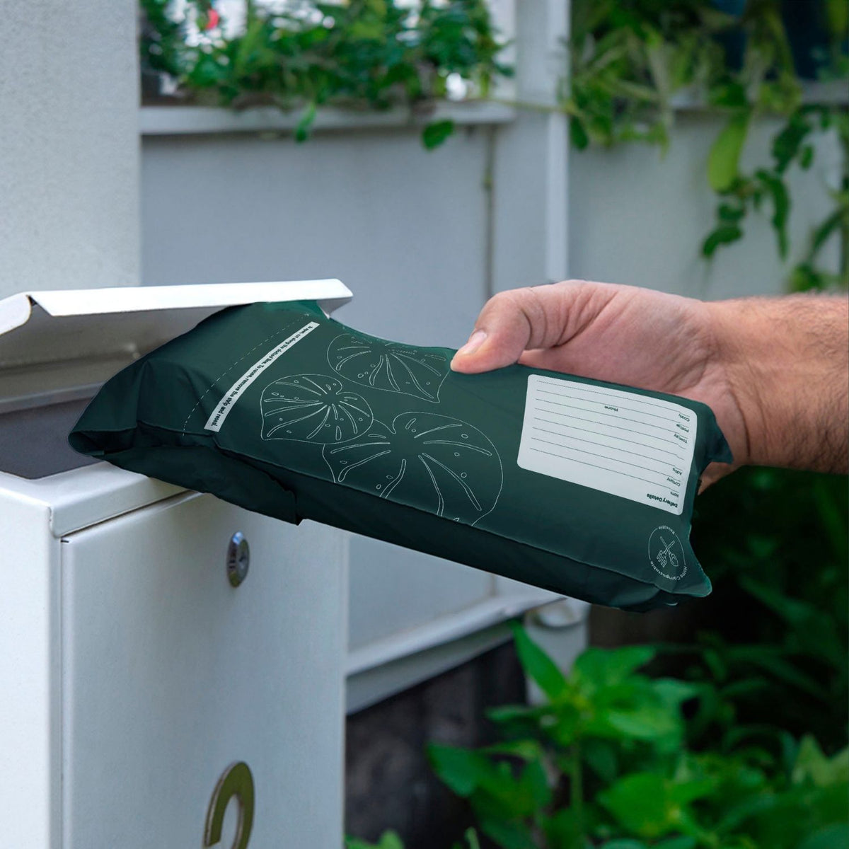 Ecopack DLE Compostable Courier Bags Lifestyle