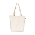 Front view of Ecobags Certified Organic Natural Canvas Good Grocer tote bag