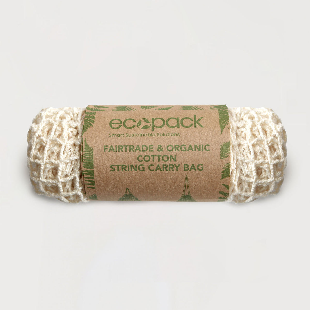 Ecobags Fairtrade &amp; Organic Cotton String Bag with Long Handle