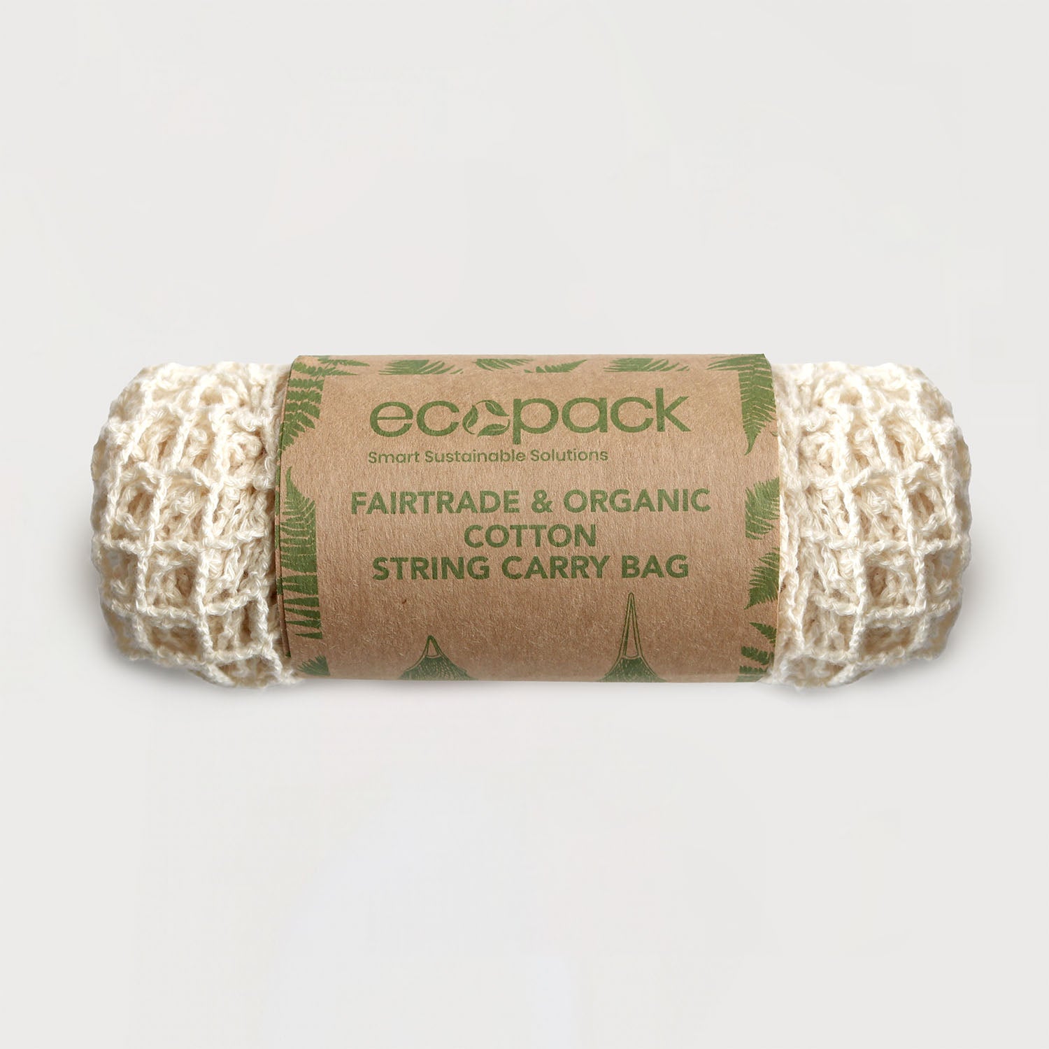 Ecobags Fairtrade &amp; Organic Cotton String Bag with Long Handle
