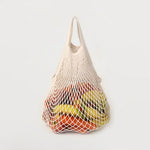 Ecobags Organic Cotton String Bag with Short Handle Open