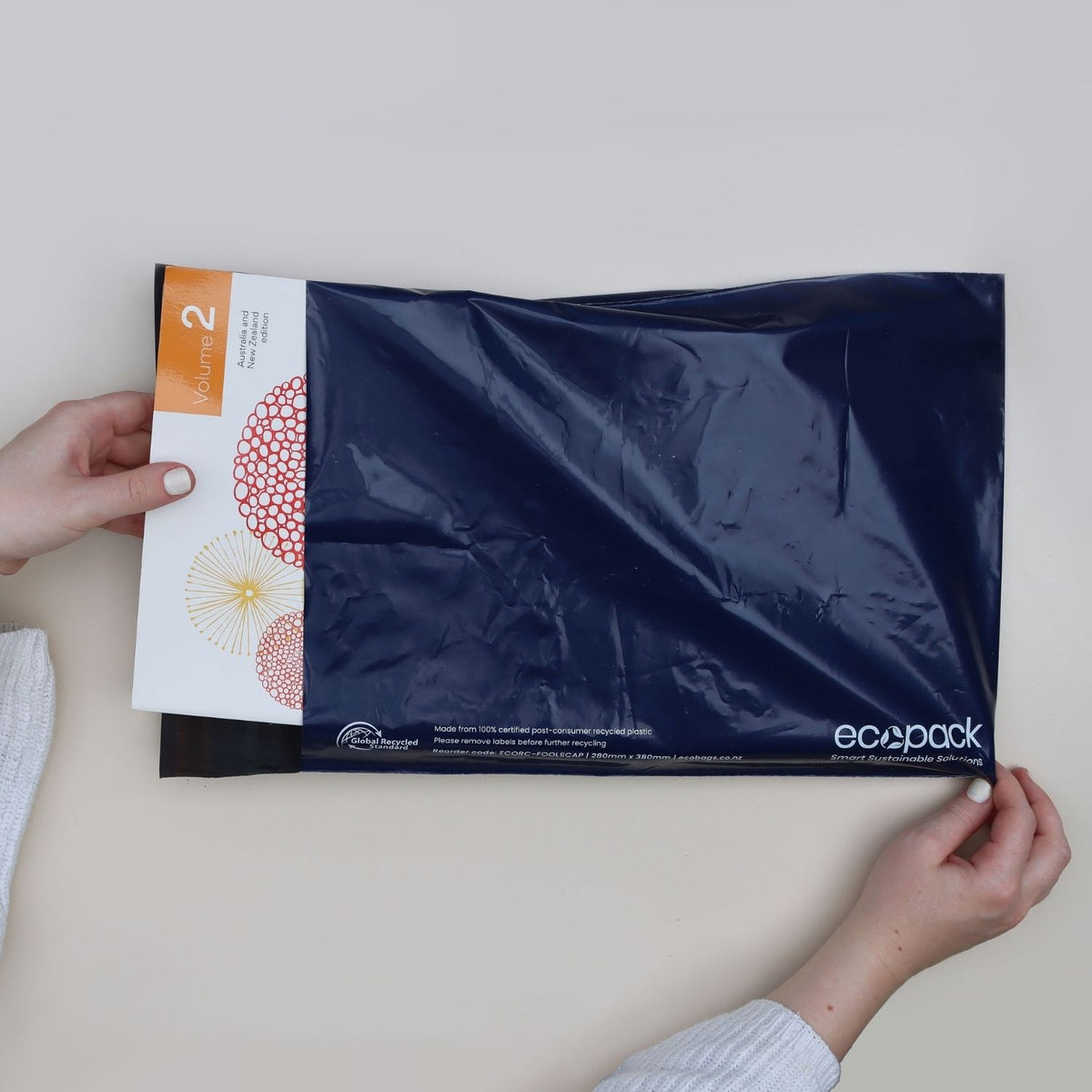 Ecopack Foolscap Recycled Plastic Courier Bags Lifestyle
