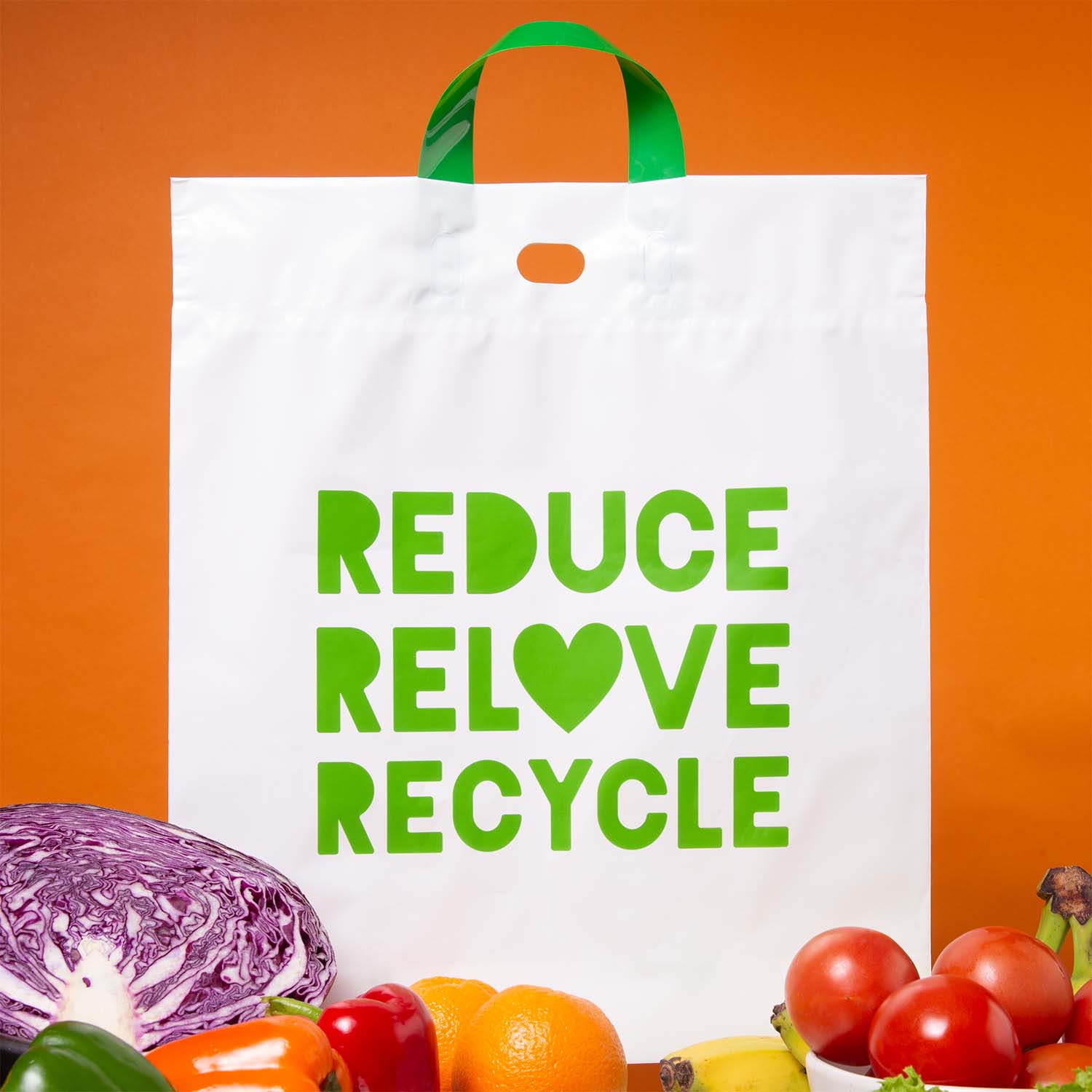 Ecopack Loop Handle Medium Reusable Shopping Bags Lifestyle Shot