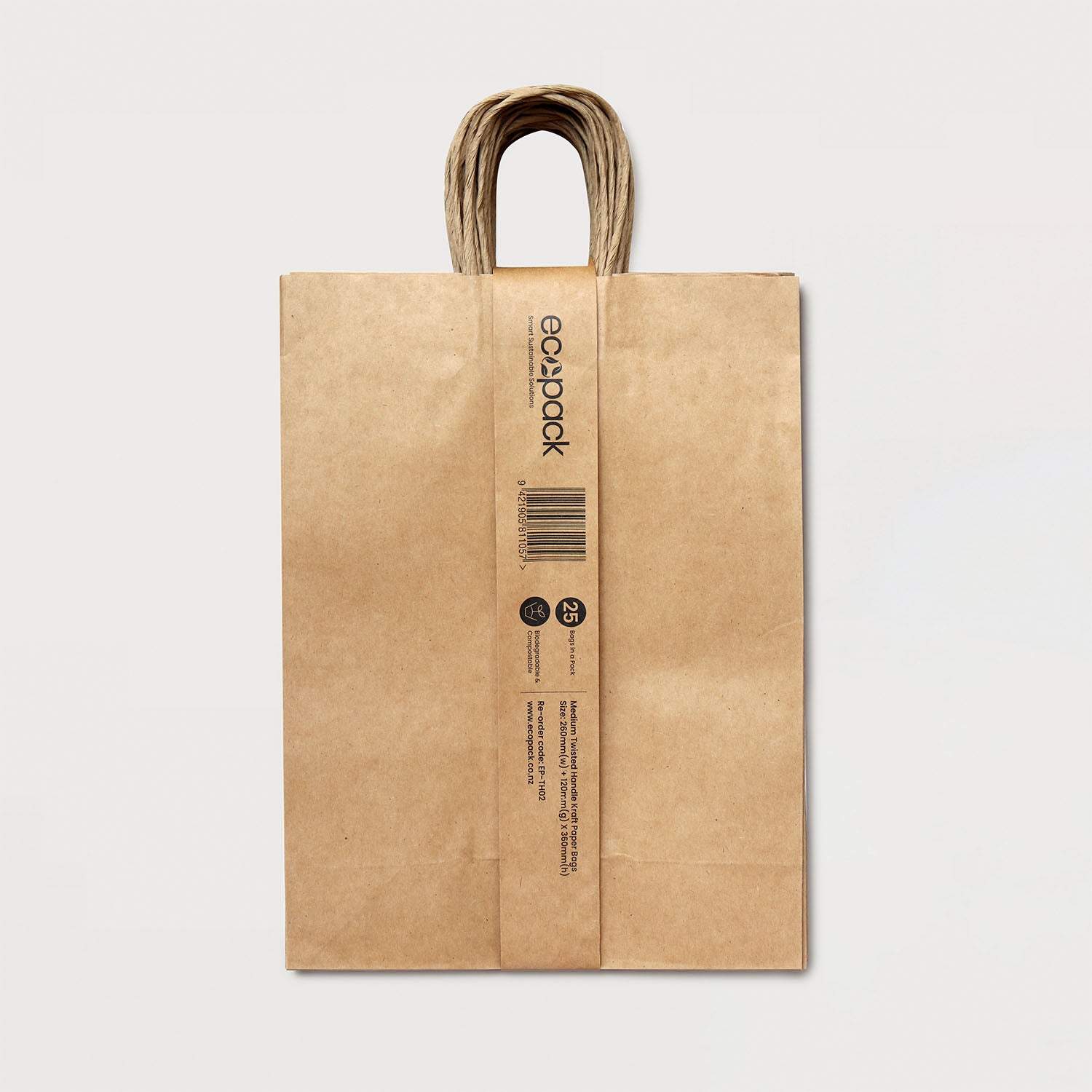 Ecopack Medium Twisted Handle Paper Bags