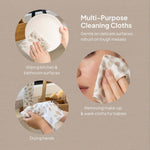Ecopack multi-purpose bamboo cleaning cloths uses