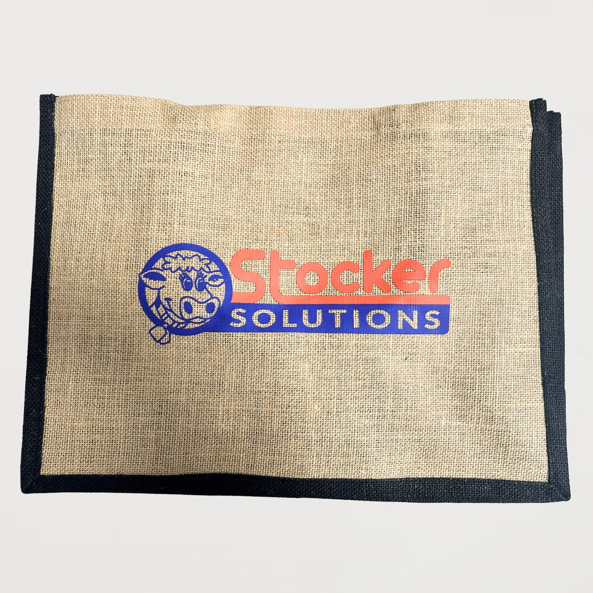 Ecobags Natural With Black Guesst Jute Reusable Shopping Bags - Stocker Solutions