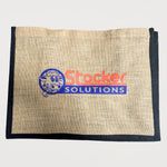 Ecobags Natural With Black Guesst Jute Reusable Shopping Bags - Stocker Solutions