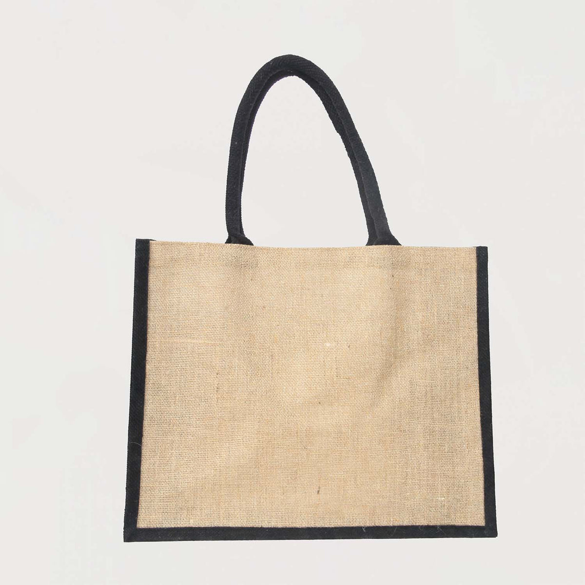 Ecobags Natural With Black Guesst Jute Reusable Shopping Bags