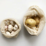Ecopack Small & Large Organic Cotton String Bags In Use