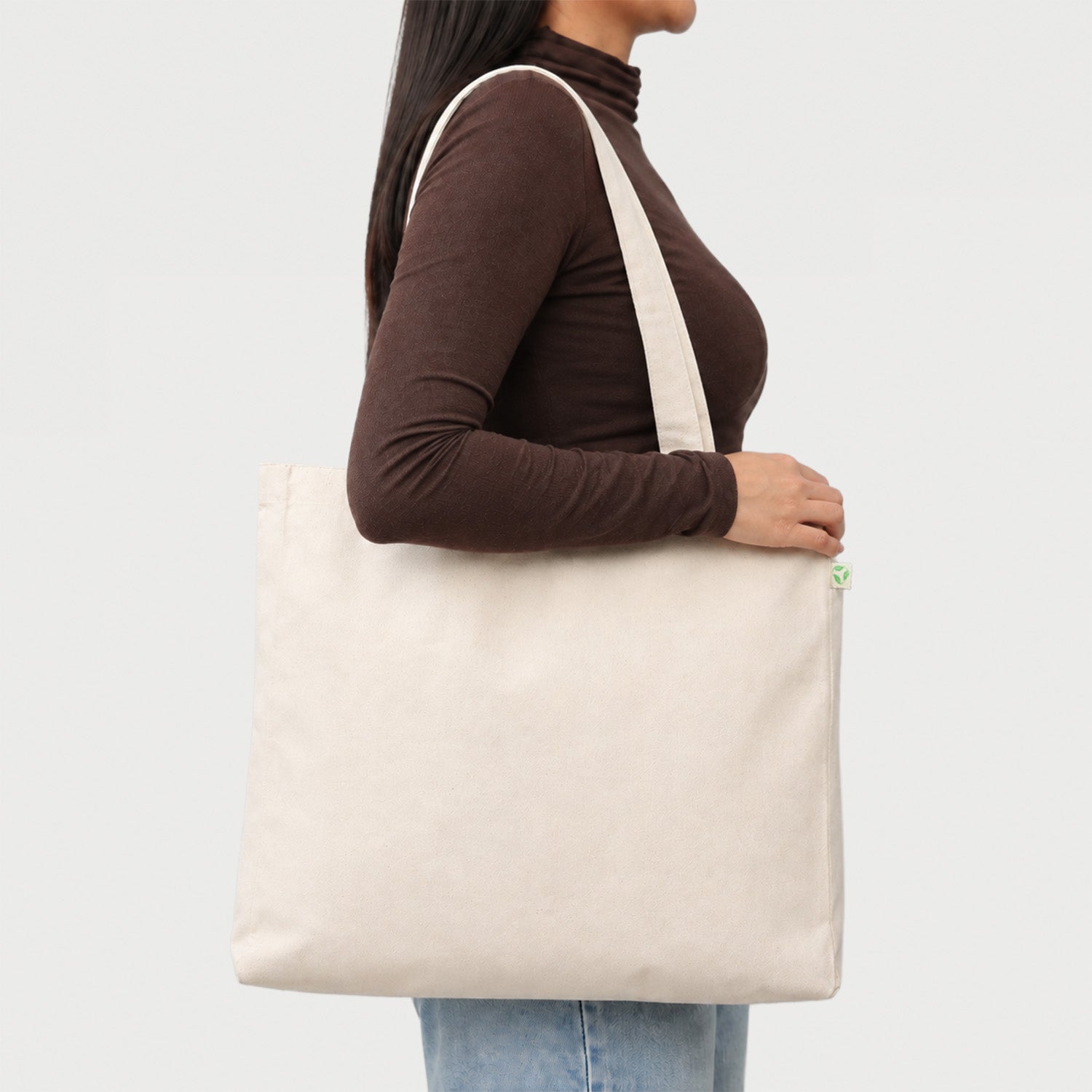 Fairtrade Organic Calico Cotton Tote Bags Model